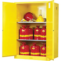 Sure-Grip&reg; Ex Flammable Storage Cabinets, 90 Gal., 2 Door, 43" W x 65" H x 34" D Haskins Industrial Inc.