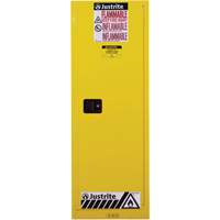 Armoire de s&eacute;curit&eacute; pour produits inflammables EX Slimline Sure-Grip , 22 gal., 1 Porte(s), 23,25" La x 65" h x 18" p Haskins Industrial Inc.