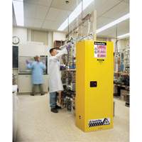 Armoire de s&eacute;curit&eacute; pour produits inflammables EX Slimline Sure-Grip , 22 gal., 1 Porte(s), 23,25" La x 65" h x 18" p Haskins Industrial Inc.