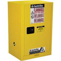 Armoire de s&eacute;curit&eacute; compacte pour produits inflammables EX Sure-Grip, 12 gal., 1 Porte(s), 23,25" La x 35" h x 18" p Haskins Industrial Inc.