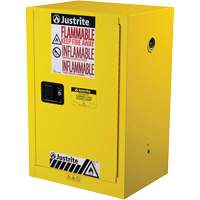 Armoire de s&eacute;curit&eacute; compacte pour produits inflammables EX Sure-Grip, 12 gal., 1 Porte(s), 23,25" La x 35" h x 18" p Haskins Industrial Inc.