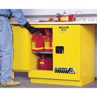 Armoire de s&eacute;curit&eacute; pour dessous de comptoir pour produits inflammables EX Sure-Grip, 22 gal., 2 Porte(s), 35" La x 35" h x 22" p Haskins Industrial Inc.