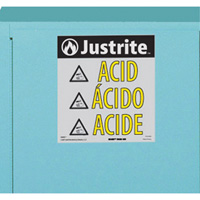 Armoires de s&eacute;curit&eacute; pour acides & produits corrosifs avec doublure ChemCor, 22 gal., 35" x 35" x 22" Haskins Industrial Inc.
