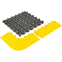 ErgoDeck&reg; General Purpose No. 564 Matting, PVC, 1-1/2' W x 1-1/2' L, 7/8" Thick, Charcoal Haskins Industrial Inc.