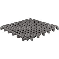 ErgoDeck&reg; General Purpose No. 564 Matting, PVC, 1-1/2' W x 1-1/2' L, 7/8" Thick, Charcoal Haskins Industrial Inc.