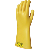 Yellow Natural Rubber Insulating Gloves, ASTM Class 2, Size 8, 16" L Haskins Industrial Inc.