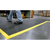 Rejuvenator Connect No. 502 Matting, Polyurethane, 3' W x 3' L, 5/8" Thick, Black Haskins Industrial Inc.
