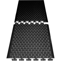 Rejuvenator Connect No. 502 Matting, Polyurethane, 3' W x 3' L, 5/8" Thick, Black Haskins Industrial Inc.