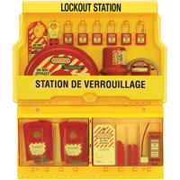 Postes de verrouillage de luxe, Cadenas Thermoplastique, Capacit&eacute; de 32, Cadenas Compris Haskins Industrial Inc.