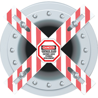 Barri&egrave;re Danger Man-Way Cross Haskins Industrial Inc.