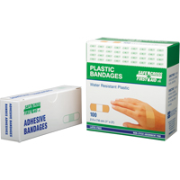 Bandages, Rectangular/Square, 3", Plastic, Sterile Haskins Industrial Inc.