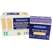Salvequick&reg; Bandage Dispensing Systems Refills, Rectangular/Square, Plastic, Sterile Haskins Industrial Inc.