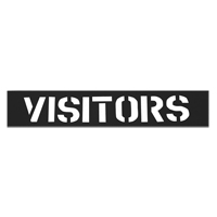 Parking Lot Stencils, English, 12" Haskins Industrial Inc.