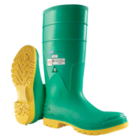 Hazmax&reg; 16" Kneeboot, PVC, Steel Toe, Size 6, Puncture Resistant Sole Haskins Industrial Inc.
