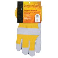 Gants d'ajusteur doubl&eacute;s pour l'hiver, Grand, Paume en Cuir de vache refendu, Doublure en Boa Haskins Industrial Inc.
