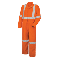Hi-Visibility Coveralls , Men's, Orange, Size 38 Haskins Industrial Inc.