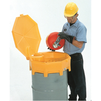 Global Ultra-Drum Funnel with Cover, 5 gal. Haskins Industrial Inc.