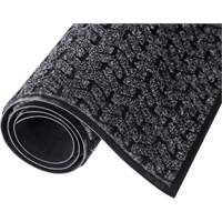 Tire-Track Entrance Mat, Wiper/Scraper, 4' x 6' x 3/8", Charcoal Haskins Industrial Inc.