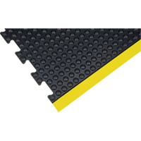 Tapis antifatigue en d&ocirc;me, &agrave; bulles, 3' x 4' x 1/2", Noir, Caoutchouc Haskins Industrial Inc.