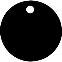 Blank Tags, Aluminum, 1.5" dia Haskins Industrial Inc.