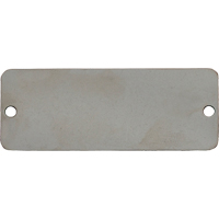 Blank Tags, Stainless Steel, 2" W x 1" H Haskins Industrial Inc.