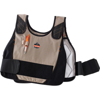 6215 Phase Change Cooling Vests, Small/Medium, Khaki Haskins Industrial Inc.