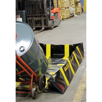 Bermes de confinement avec supports int&eacute;rieurs de parois QuickBerm , Capacit&eacute; 235 gal. US, 4' la x 8' lo x 12" h, Support &agrave; encliqueter Haskins Industrial Inc.