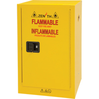 Flammable Storage Cabinet, 12 gal., 1 Door, 23" W x 35" H x 18" D Haskins Industrial Inc.