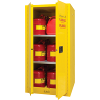 Flammable Storage Cabinet, 60 gal., 2 Door, 34" W x 65" H x 34" D Haskins Industrial Inc.