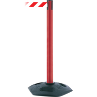 Single Line Heavy Duty Receiver Post, 38" High, Black Haskins Industrial Inc.