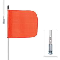 Tiges de s&eacute;curit&eacute; robustes Safety Whip, Fixation Filet&eacute;, Hauteur 5', Orange Haskins Industrial Inc.