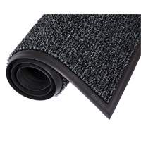 Astro-Plus Mat, Polyethylene, Scraper Type, Textured Pattern, 3-3/10' x 4', Charcoal Haskins Industrial Inc.