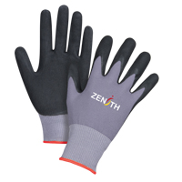 ZX-1 Premium Touchscreen Compatible Gloves, 6/X-Small, Foam Nitrile Coating, 15 Gauge, Nylon Shell Haskins Industrial Inc.