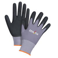 Gants ZX-1 de premi&egrave;re qualit&eacute; compatibles avec les &eacute;crans tactiles, 7/Petit, R&ecirc;vetement Nitrile/Mousse de nitrile, Calibre 15, Enveloppe en Nylon Haskins Industrial Inc.