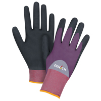 Gants enduits de premi&egrave;re qualit&eacute; ZX-2, 7/Petit, R&ecirc;vetement Nitrile/Mousse de nitrile, Calibre 18, Enveloppe en Nylon Haskins Industrial Inc.