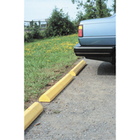 Car Stops, Plastic, 4' L, Yellow Haskins Industrial Inc.