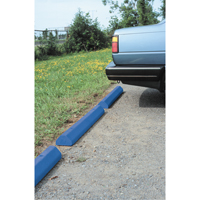 Car Stops, Plastic, 6' L, Blue Haskins Industrial Inc.