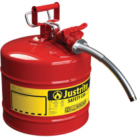 AccuFlow Safety Cans, Type II, Steel, 5 US gal., Red, FM Approved/UL/ULC Listed Haskins Industrial Inc.