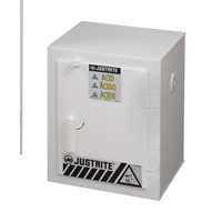 Solid Polyethylene Acid Cabinets, 6 x 0.66043 Gal., 17" x 22" x 17" Haskins Industrial Inc.