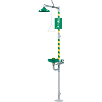 Combination Emergency Shower and Eye/Face Wash Stations, Pedestal Haskins Industrial Inc.