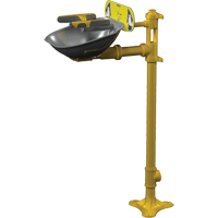 Halo Face/Eyewash Stations, Pedestal Installation, Stainless Steel Bowl Haskins Industrial Inc.