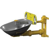 Halo Eyewash Stations, Wall-Mount Installation, Stainless Steel Bowl Haskins Industrial Inc.