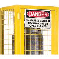 Armoire de s&eacute;curit&eacute; pour cylindres de gaz conforme aux normes de la CSA, nbre de bouteilles: 2, 17" , 17" , 69" , Jaune Haskins Industrial Inc.