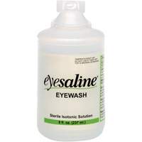 Bouteilles de solution saline pour douche oculaire, Bouteille Plein, 8 oz Haskins Industrial Inc.