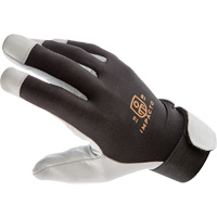 Gants antivibrations Air Glove, Taille Moyen, Paume Cuir perl&eacute; Haskins Industrial Inc.