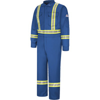 Flame-Resistant Premium Coveralls with Reflective Trim, Size 38, Royal Blue, 12.2 cal/cm² Haskins Industrial Inc.