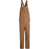 Flame-Resistant Duck Lined Bib Overalls, Medium, Brown Haskins Industrial Inc.