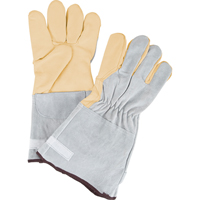 Standard-Duty Snug Wrist Work Gloves, Large, Grain Cowhide Palm Haskins Industrial Inc.
