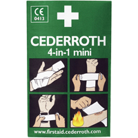 Cederroth 4-in-1 Bloodstopper, 5" L x 3" W Haskins Industrial Inc.