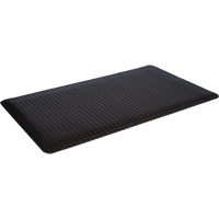 Tapis de style plateforme WD, Losange, 4' x 12' x 5/8", Noir, &eacute;ponge Haskins Industrial Inc.